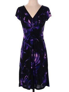 Vintage MUSE Purple Floral Dress - women’s 4 - EUC*